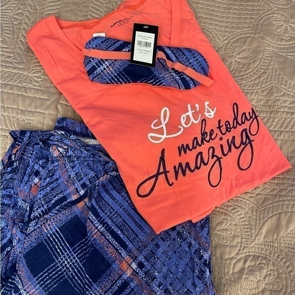 The Avenue PJ’s. “Let’s Make Today Amazing”. Size 18/20. NWT - Picture 2 of 7